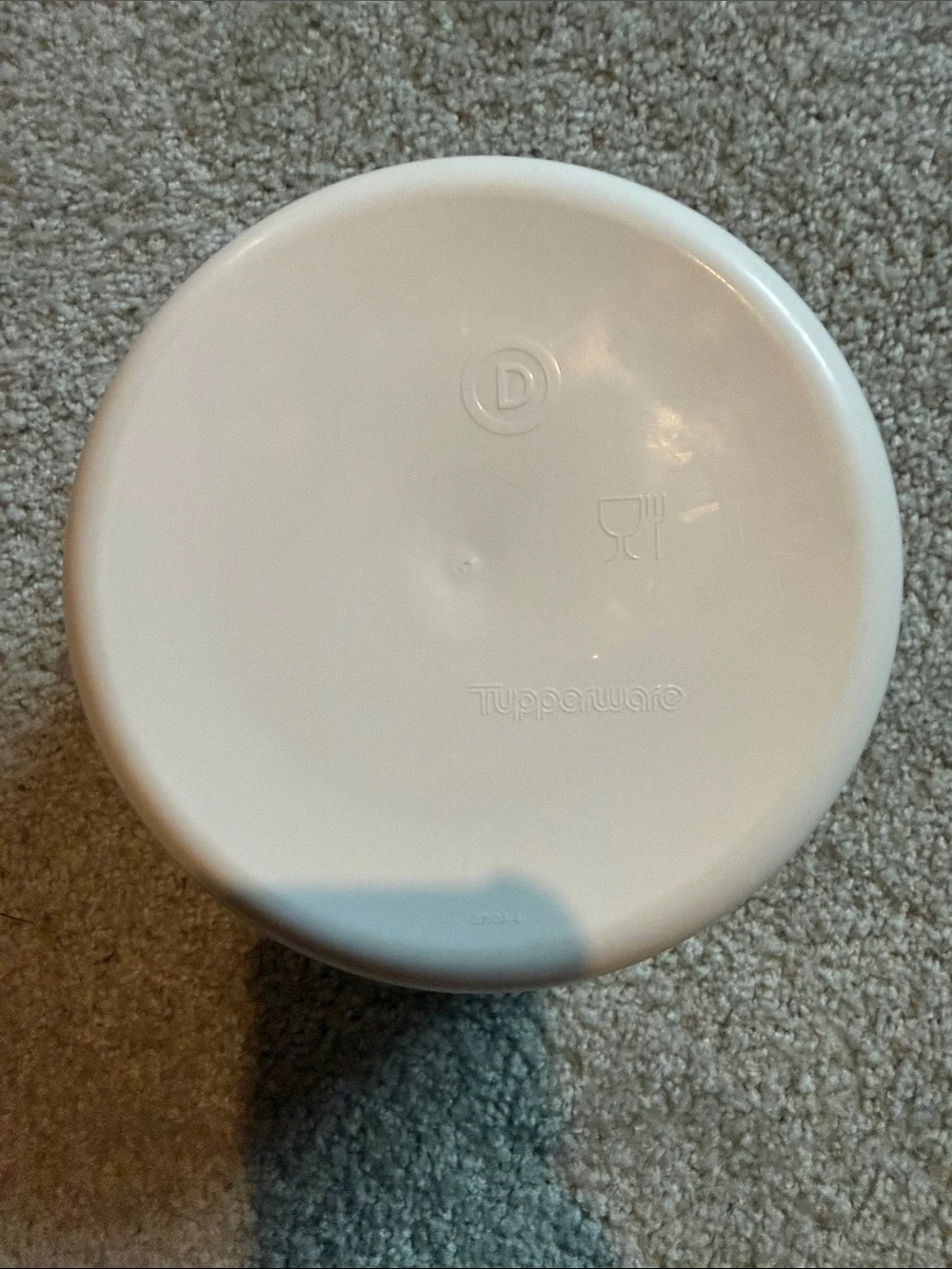 Tupperware Festive Holiday Storage Bowl with Red Lid
